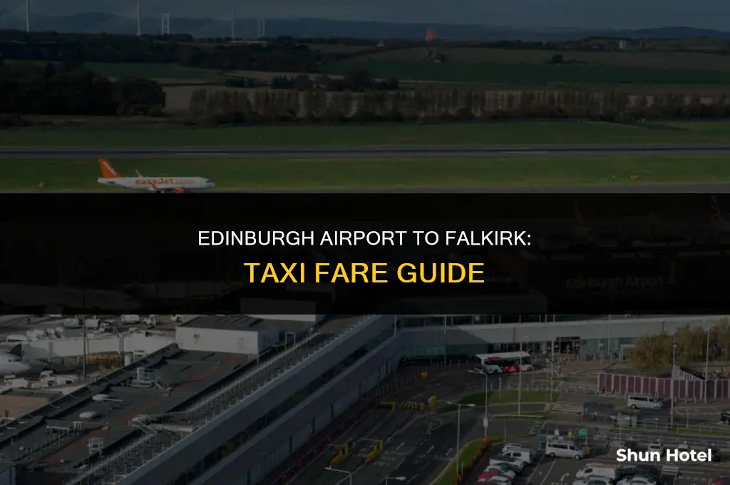 how much is a taxi from edinburgh airport to falkirk