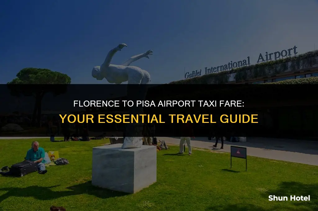 how much is a taxi from florence to pisa airport