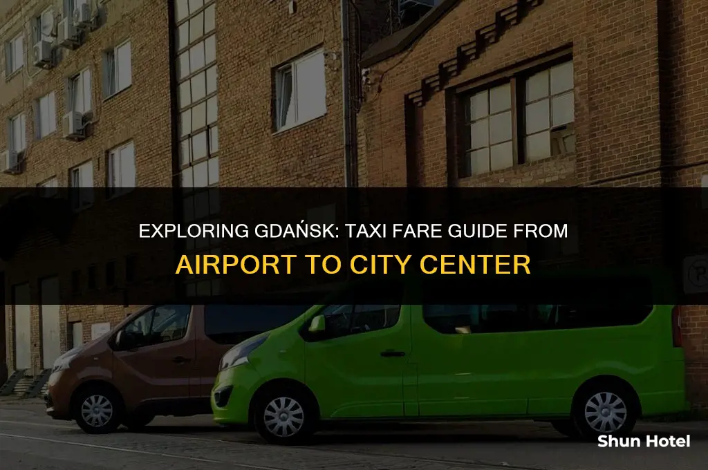 how much is a taxi from gdansk airport to gdansk