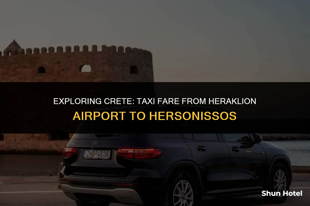 how much is a taxi from heraklion airport to hersonissos