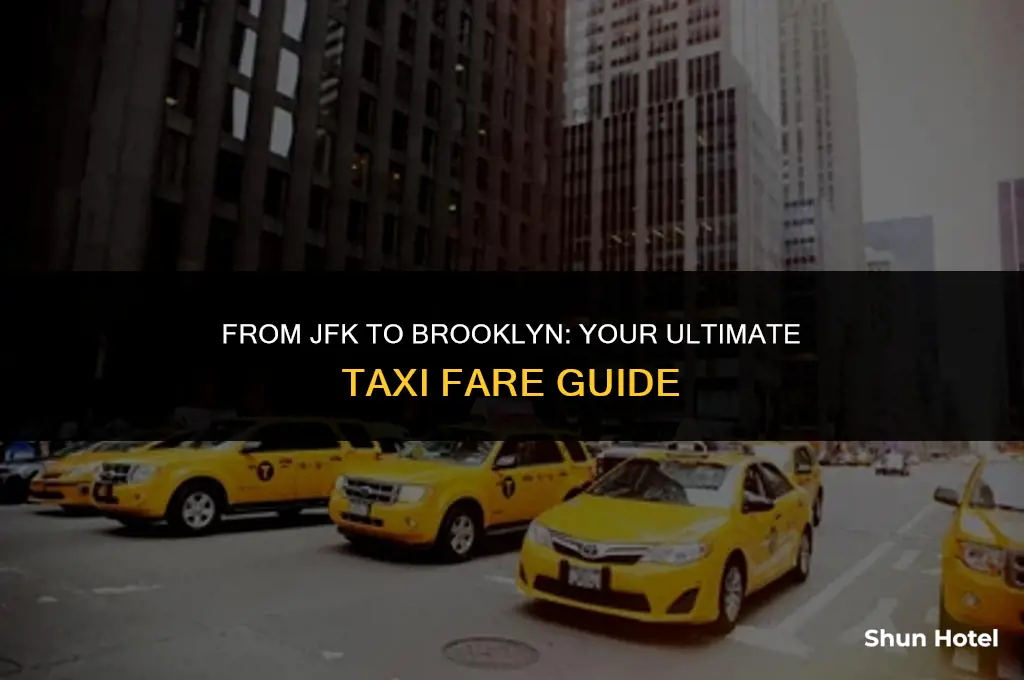 how much is a taxi from jfk airport to brooklyn