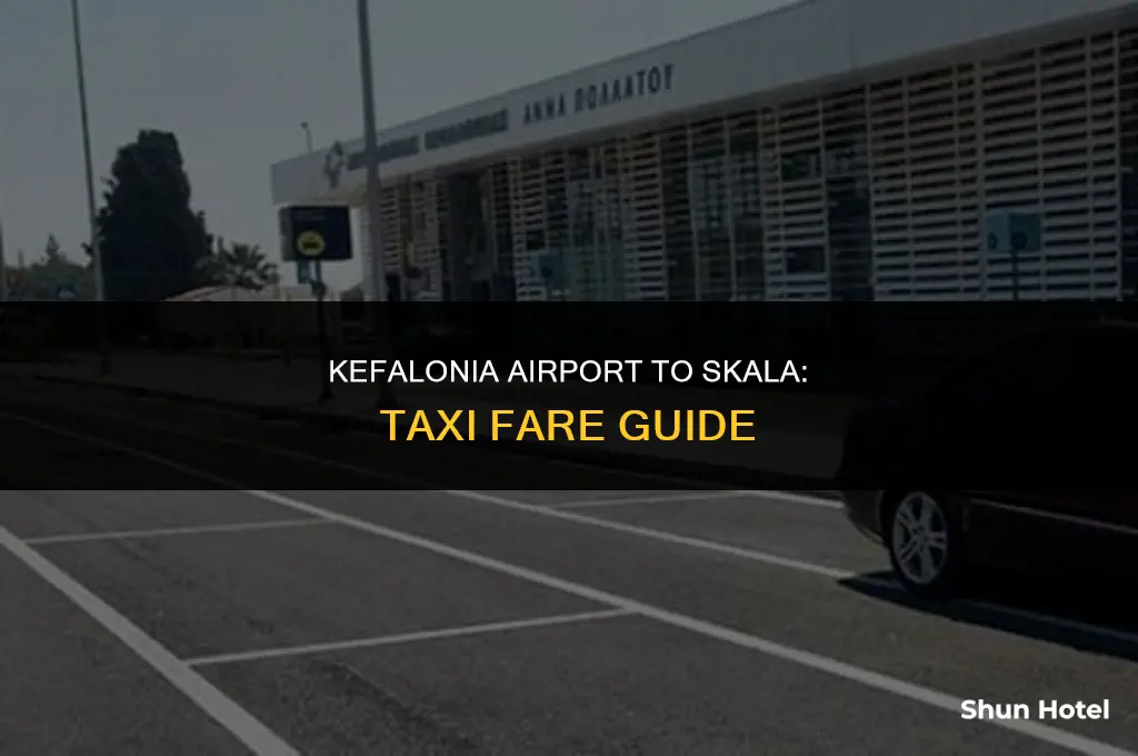 how much is a taxi from kefalonia airport to skala