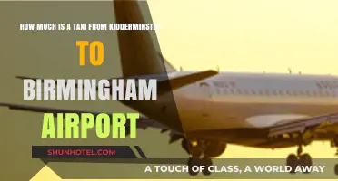 Taxi Fare Guide: Kidderminster to Birmingham Airport