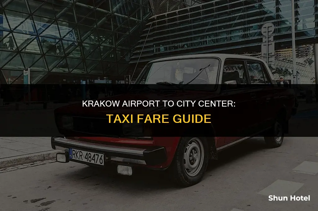how much is a taxi from krakow airport to krakow