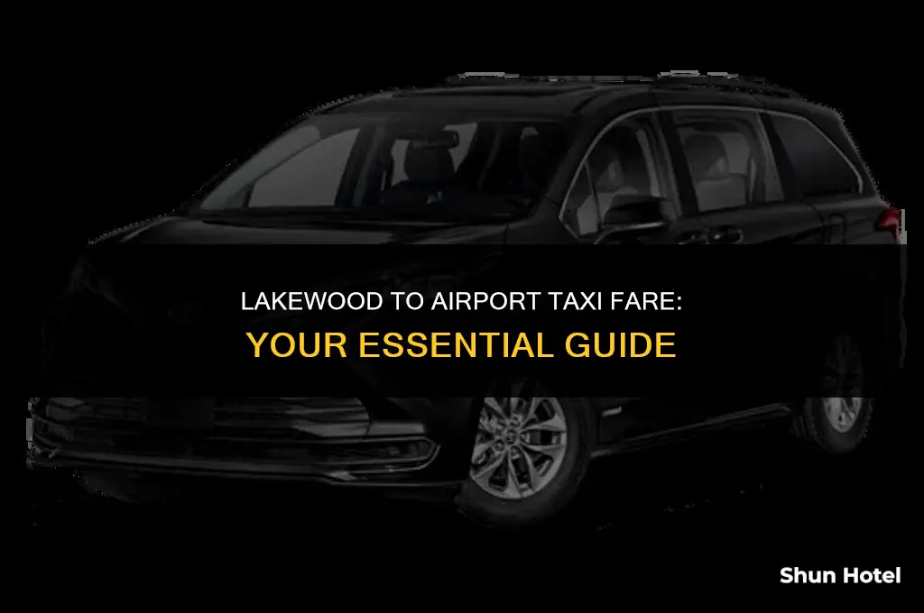 how much is a taxi from lakewood to the airport