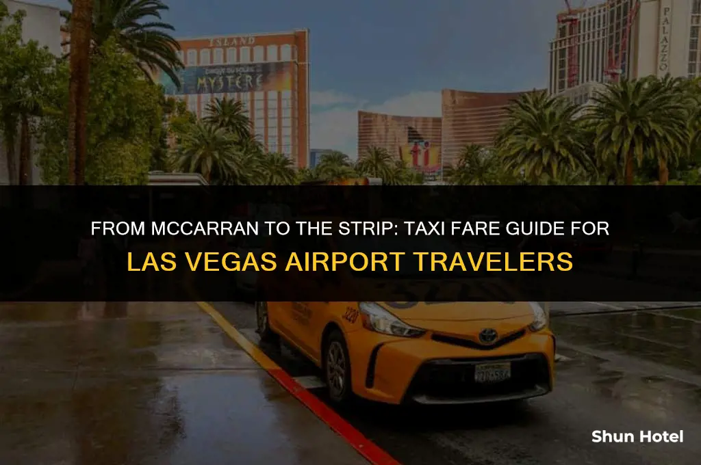 how much is a taxi from las vegas airport