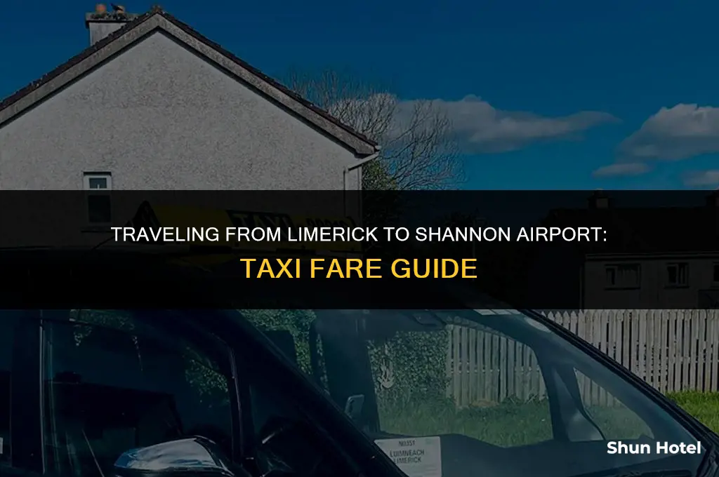how much is a taxi from limerick to shannon airport