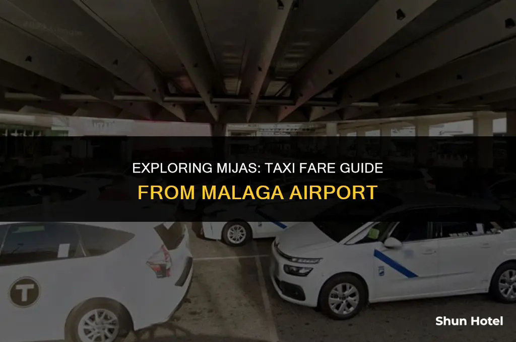 how much is a taxi from malaga airport to mijas