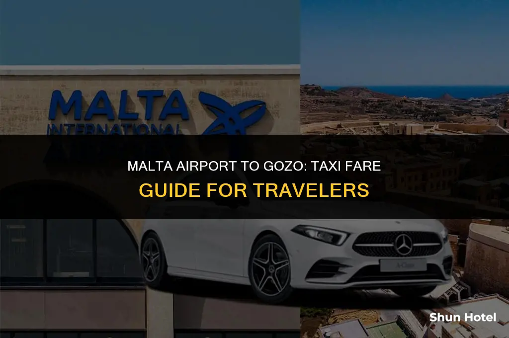 how much is a taxi from malta airport to gozo