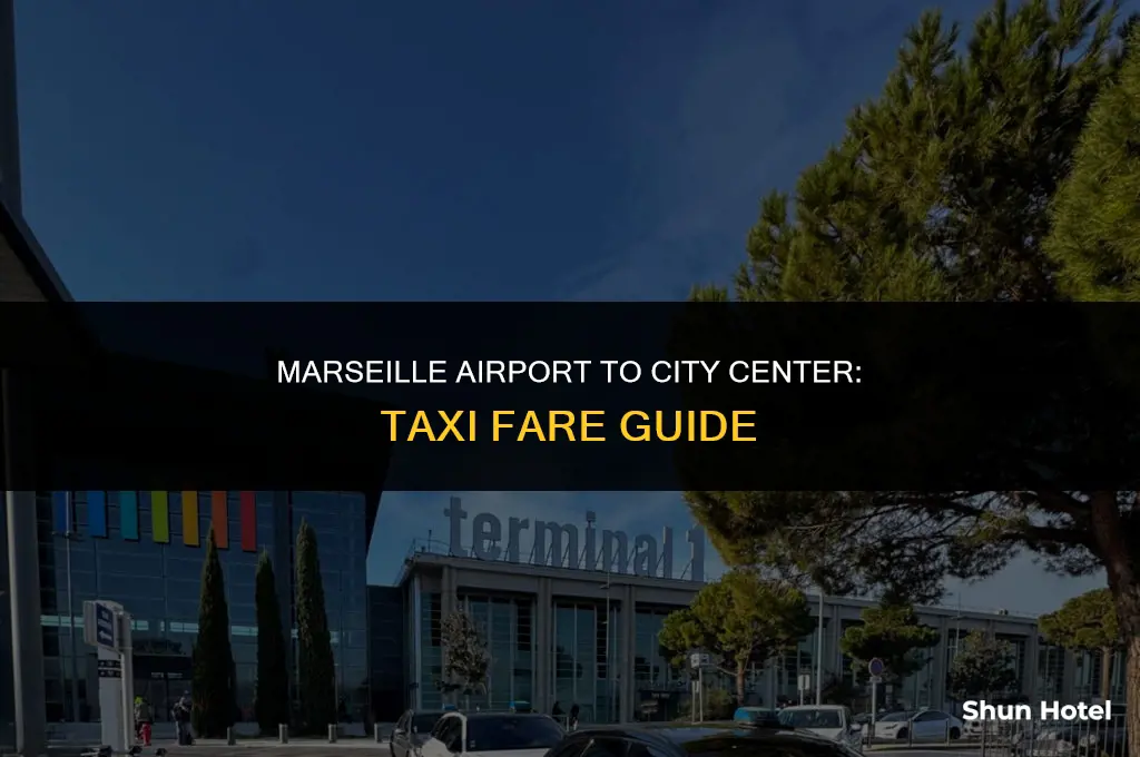 how much is a taxi from marseille airport to marseille