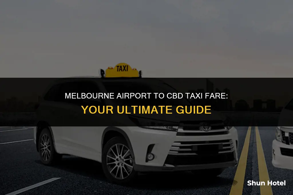 how much is a taxi from melbourne airport to cbd