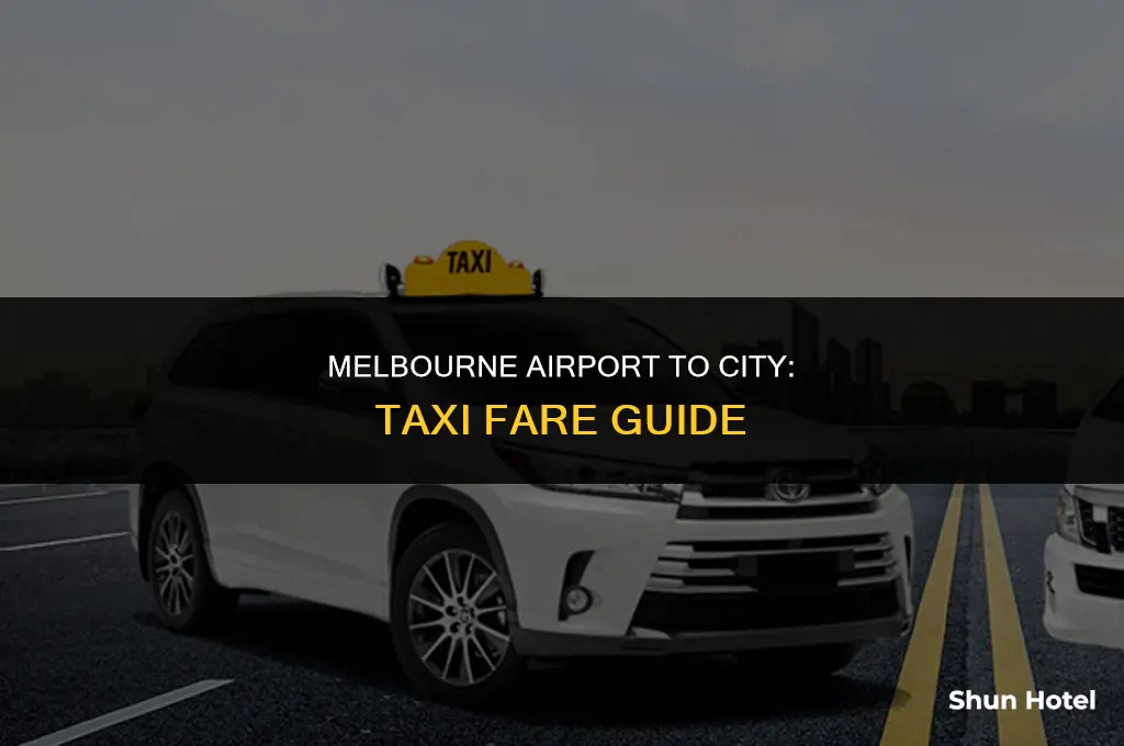 how much is a taxi from melbourne airport to city