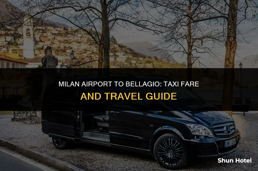how much is a taxi from milan airport to bellagio