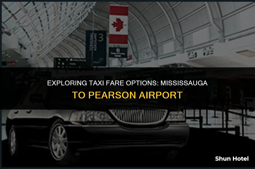 how much is a taxi from mississauga to pearson airport