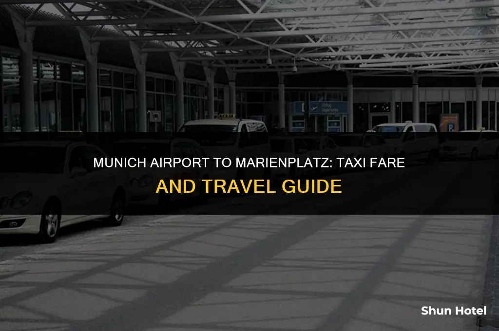 how much is a taxi from munich airport to marienplatz