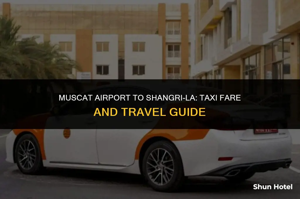how much is a taxi from muscat airport to shangri-la