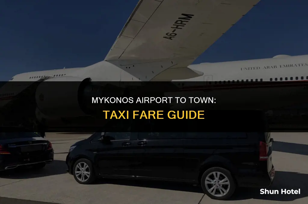 how much is a taxi from mykonos airport to town