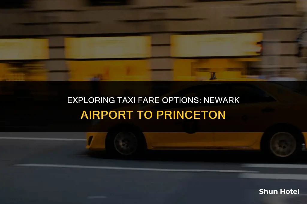how much is a taxi from newark airport to princeton