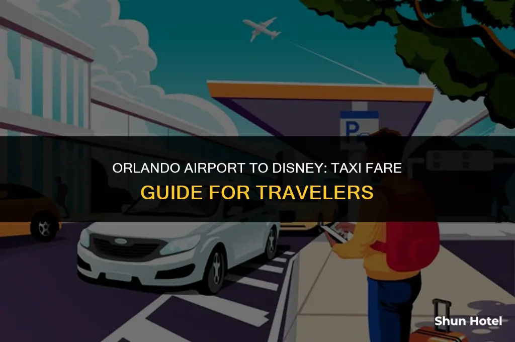 how much is a taxi from orlando airport to disney