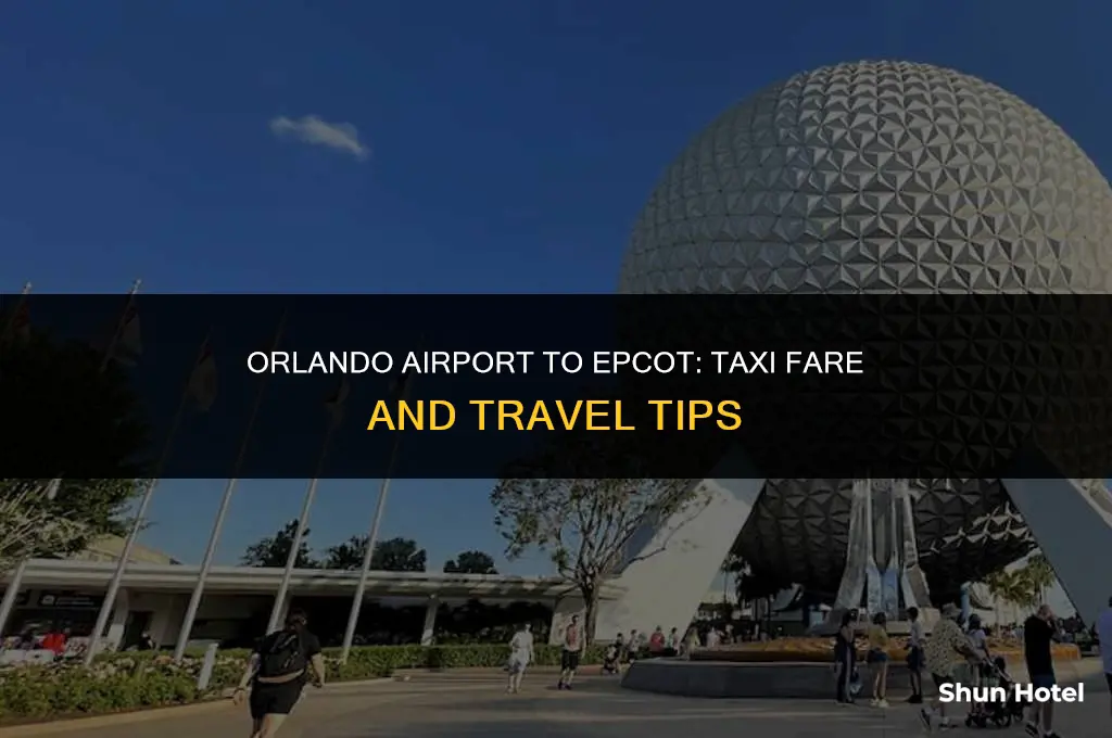 how much is a taxi from orlando airport to epcot