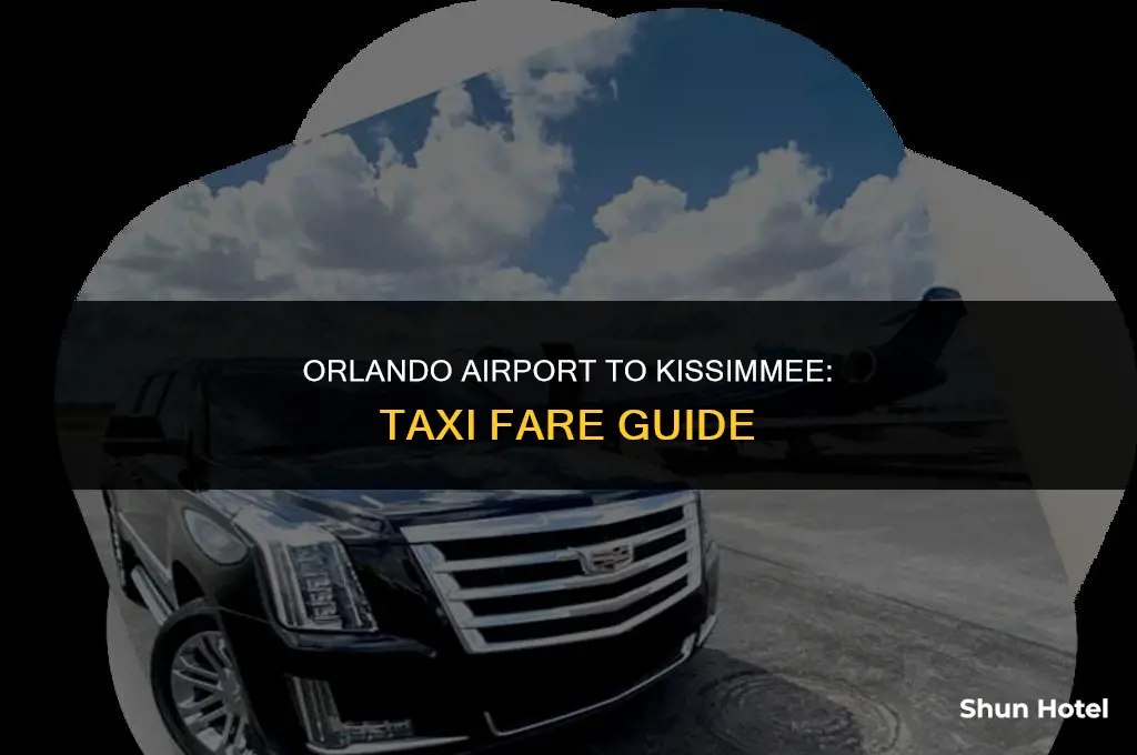 how much is a taxi from orlando airport to kissimmee