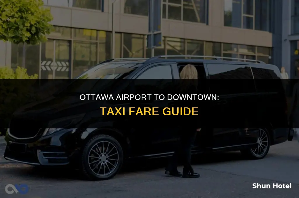 how much is a taxi from ottawa airport to downtown