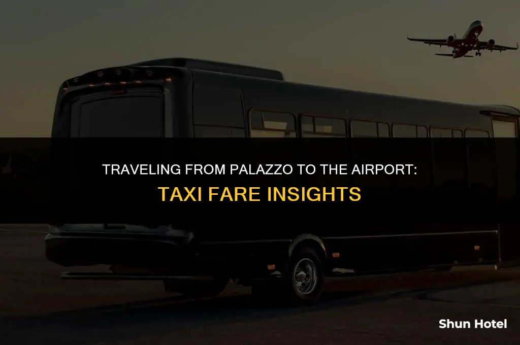 how much is a taxi from palazzo to airport