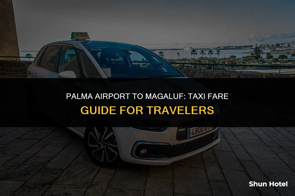 how much is a taxi from palma airport to magaluf
