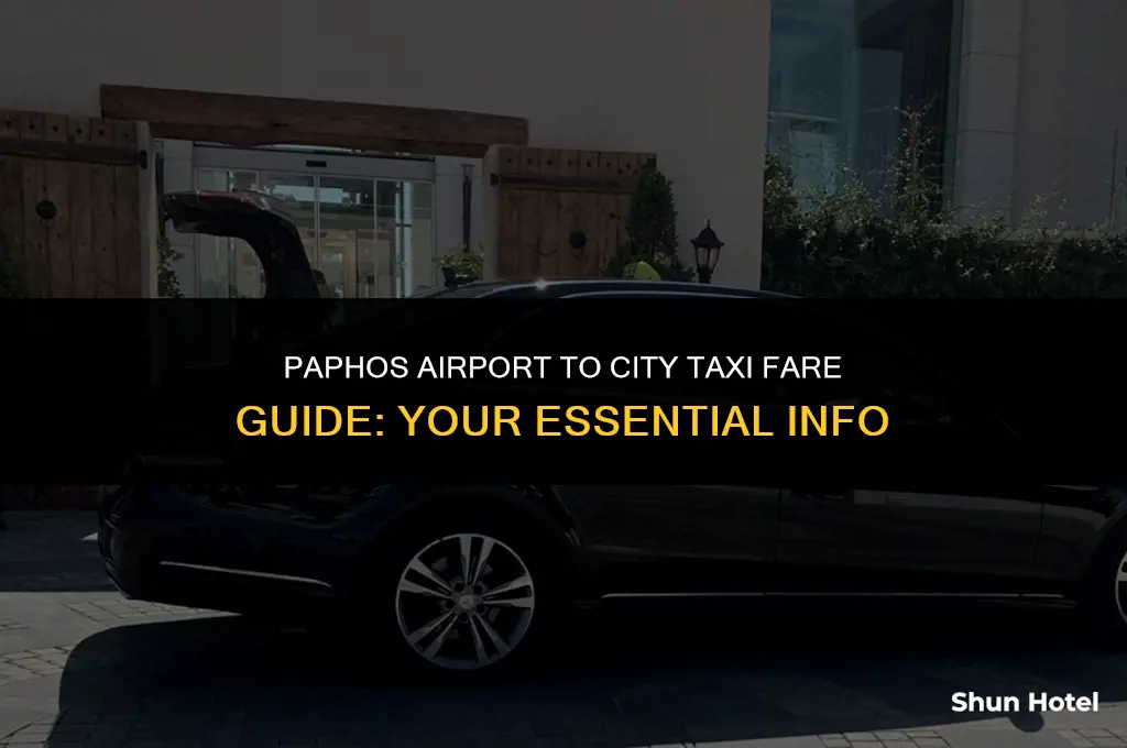 how much is a taxi from paphos airport to paphos