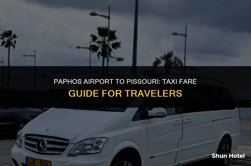 how much is a taxi from paphos airport to pissouri