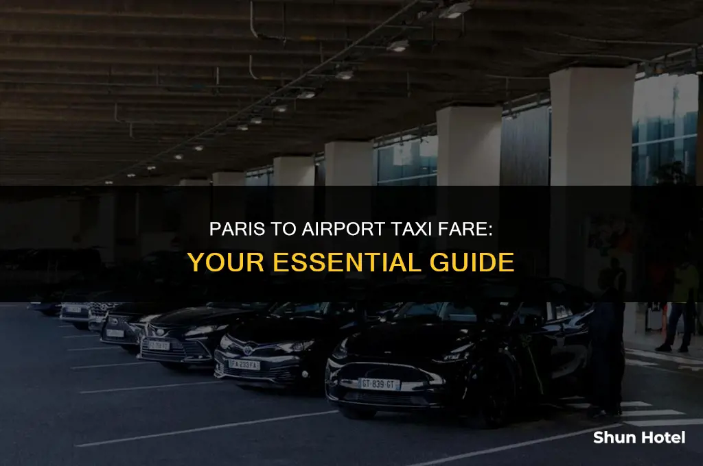 how much is a taxi from paris to airport