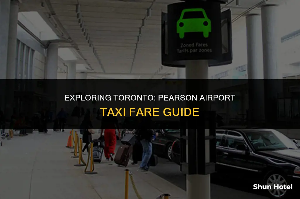 how much is a taxi from pearson airport to toronto