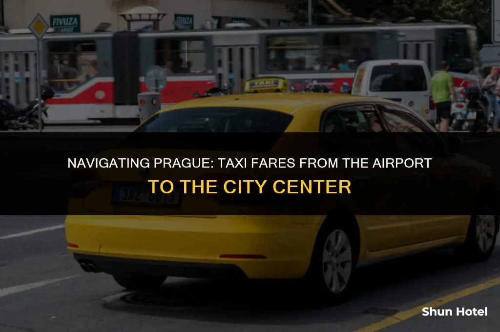 how much is a taxi from prague airport