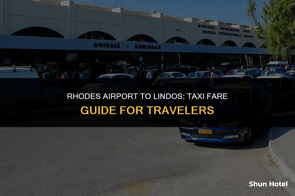 how much is a taxi from rhodes airport to lindos