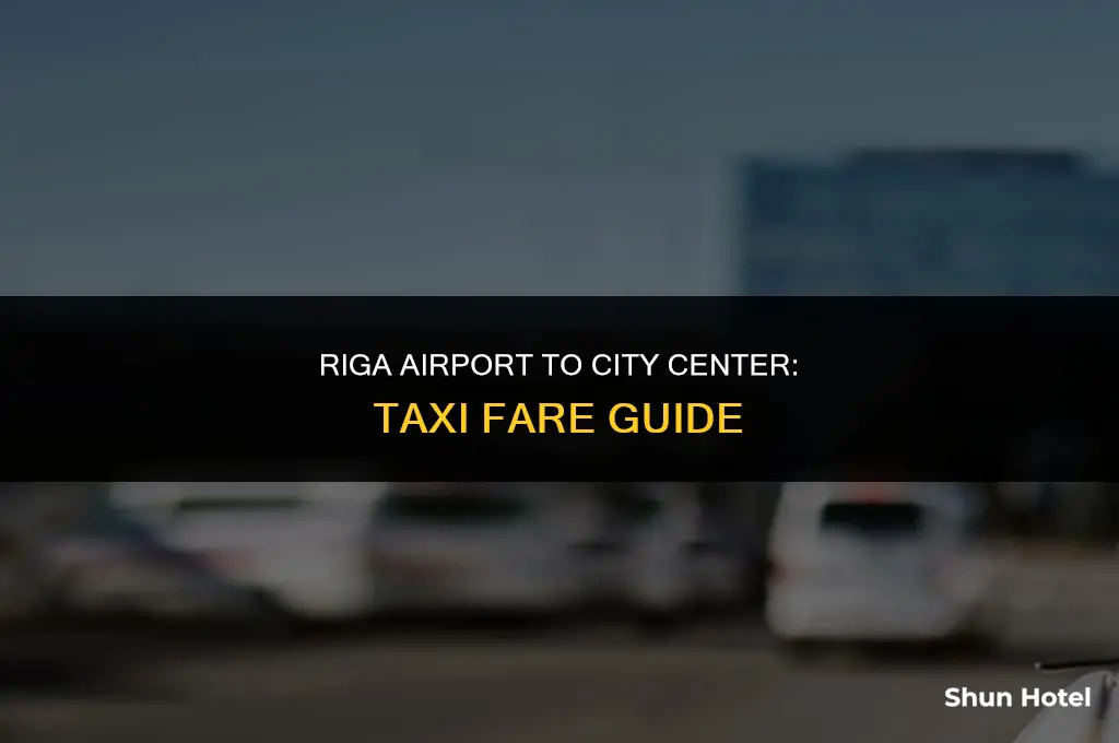 how much is a taxi from riga airport to city