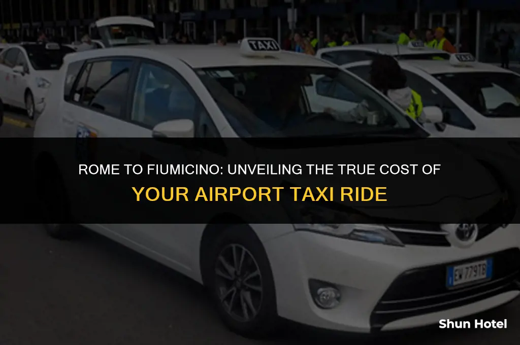 how much is a taxi from rome to fiumicino airport