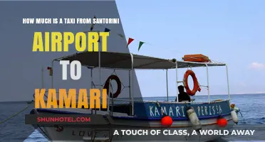Santorini Taxi Guide: Kamari Beach from the Airport