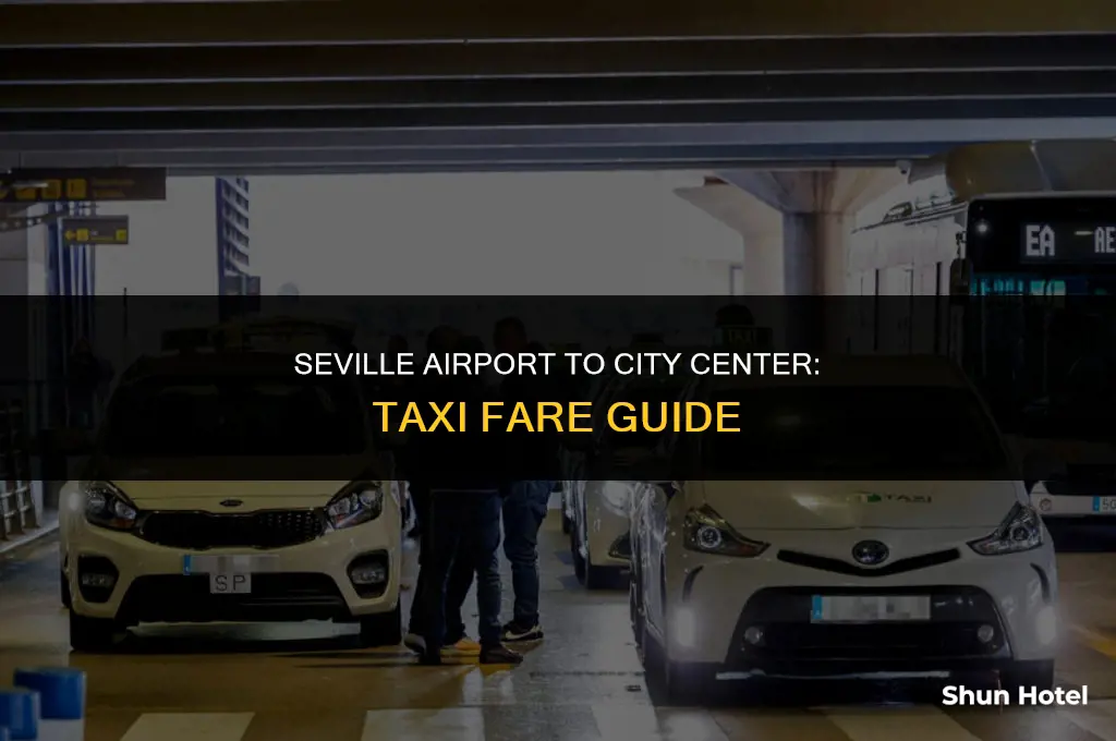 how much is a taxi from seville airport to city