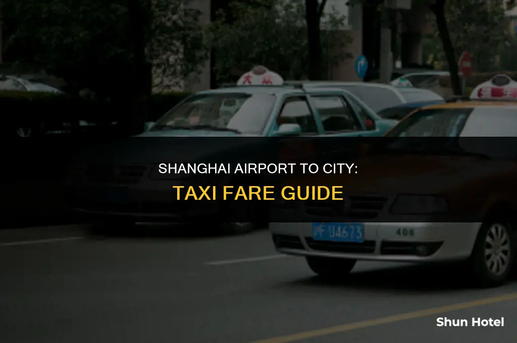 how much is a taxi from shanghai airport to city