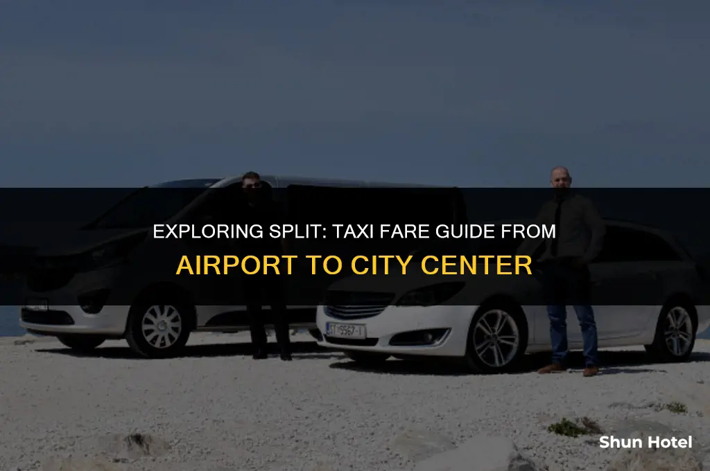 how much is a taxi from split airport to split