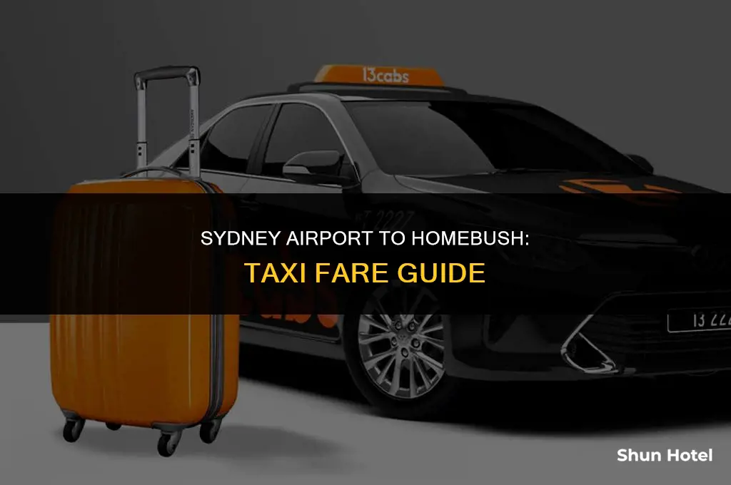 how much is a taxi from sydney airport to homebush