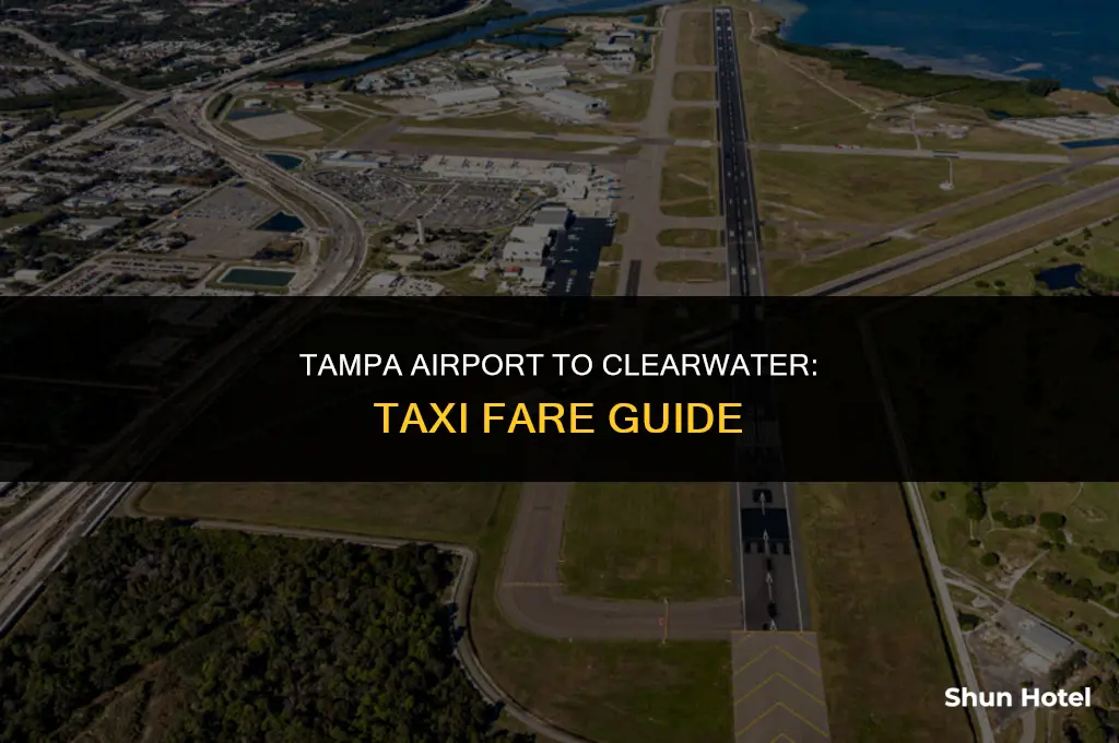 how much is a taxi from tampa airport to clearwater