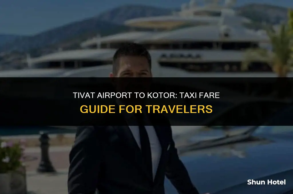 how much is a taxi from tivat airport to kotor