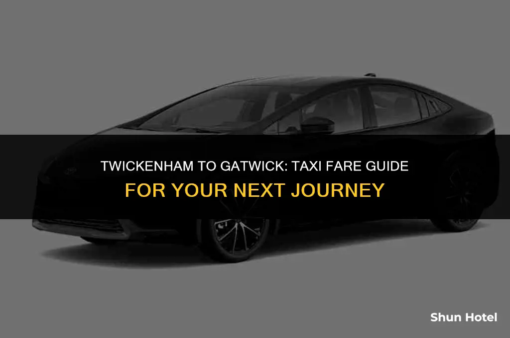 how much is a taxi from twickenham to gatwick airport