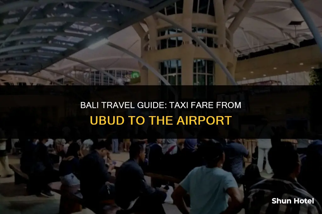 how much is a taxi from ubud to airport