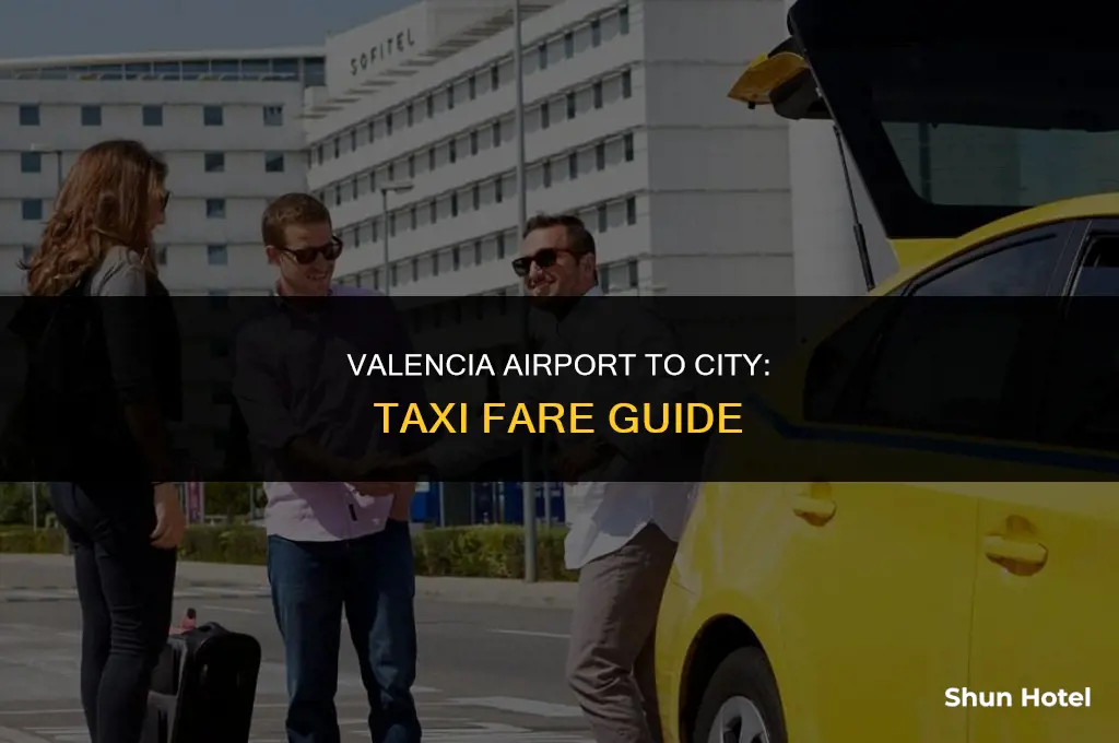 how much is a taxi from valencia airport to valencia