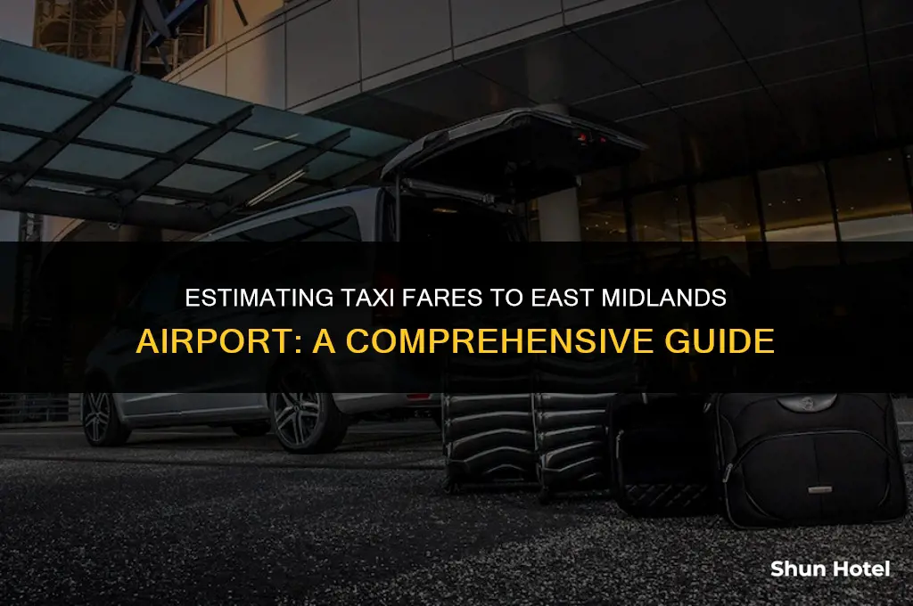 how much is a taxi to east midlands airport