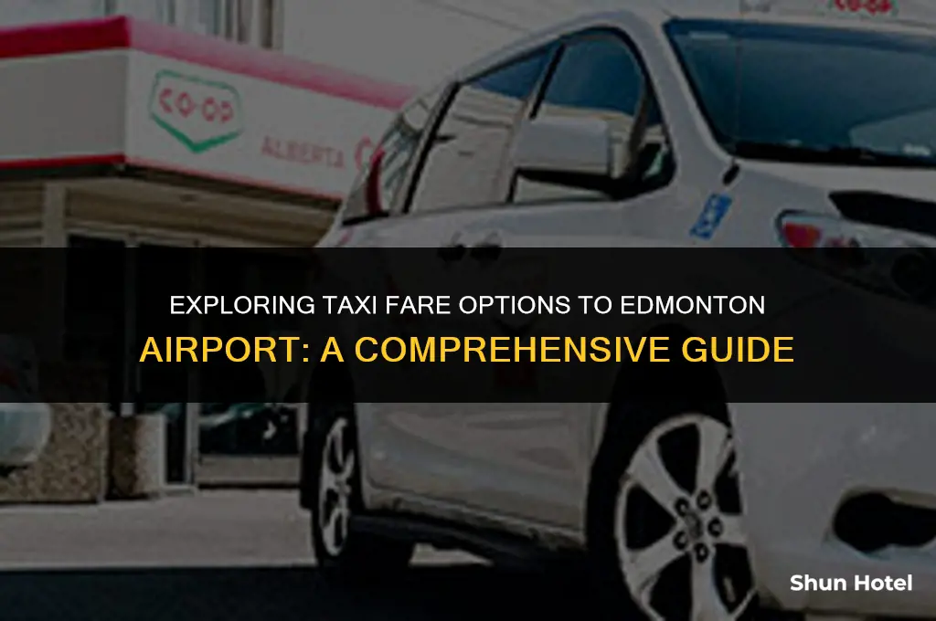 how much is a taxi to edmonton airport