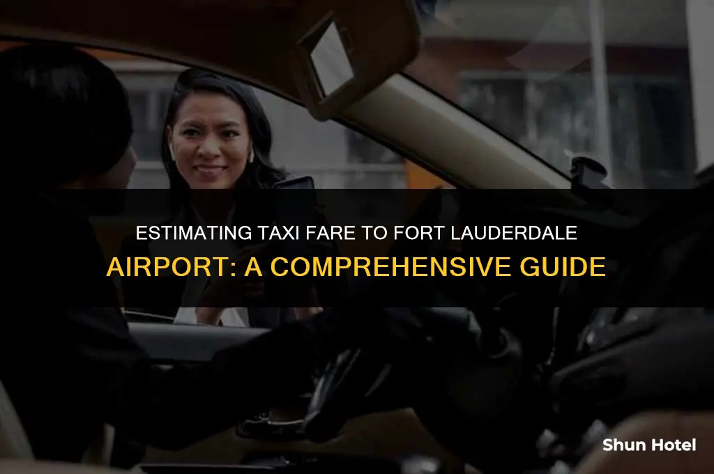 how much is a taxi to fort lauderdale airport