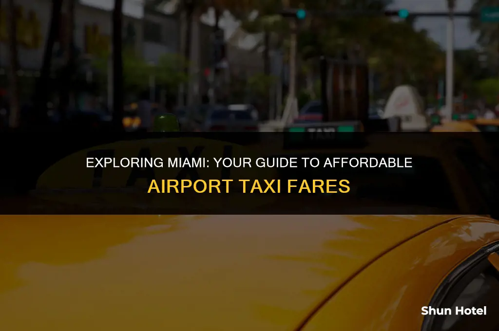 how much is a taxi to miami airport